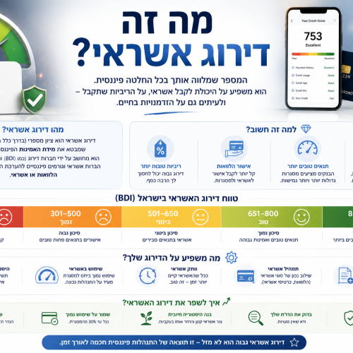 מה זה דירוג אשראי? המדריך לציון שקובע את העתיד הכלכלי שלכם